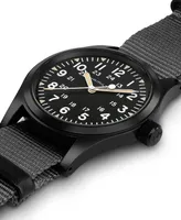 Hamilton Unisex Swiss Mechanical Khaki Field Black Nato Strap Watch 38mm