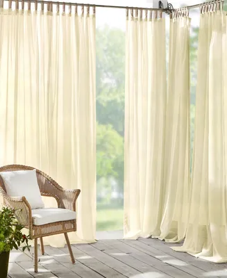 Darien Sheer 52" x 95" Indoor/Outdoor Tab Top Curtain Panel