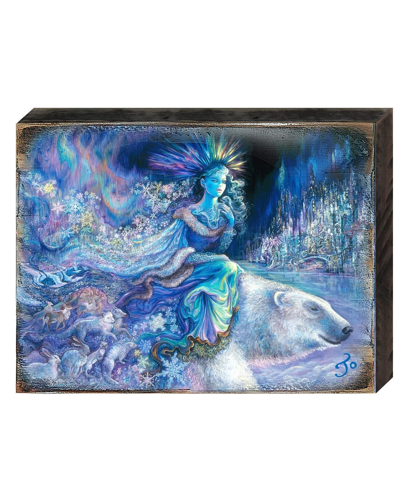 Designocracy Polar Princess Wall Wooden Decor by Josephine Wall