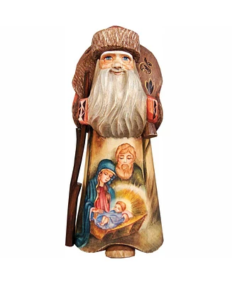 G.DeBrekht Woodcarved Hand Painted Nativity Nostalgic Santa Figurine