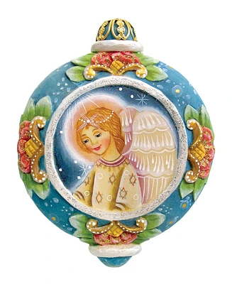 G.DeBrekht Hand Painted Scenic Ornament Angel Ornament