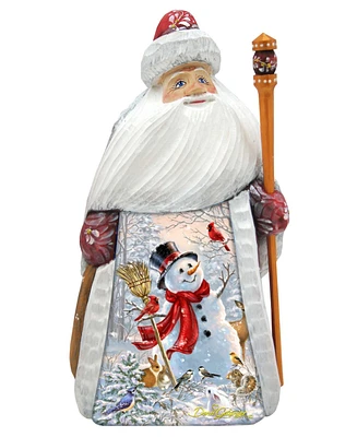 G.DeBrekht Woodcarved Hand Painted Frosty Forest Friends by Donna Gelsinger Figurine