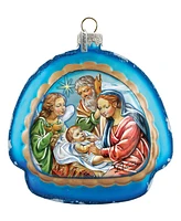 G.DeBrekht Limed Nativity Rainbow Ornament