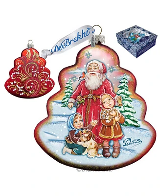 G.DeBrekht Time to Share Tree Glass Ornament