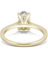 Charles & Colvard Moissanite Oval Engagement Ring (2-1/2 ct. t.w. Dew) 14k White Gold or Yellow