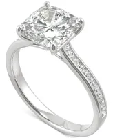 Charles & Colvard Moissanite Cushion Engagement Ring (2-5/8 ct. t.w. Dew) 14k White Gold