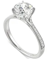Charles & Colvard Moissanite Engagement Ring (1-5/8 ct. t.w. Dew) 14k White Gold
