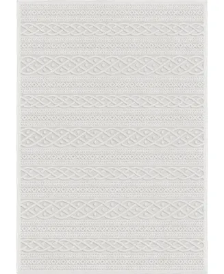 Closeout! Edgewater Living Bourne Jenna Neutral 5'2" x 7'6" Outdoor Area Rug