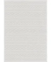 Closeout! Edgewater Living Bourne Jenna Neutral 5'2" x 7'6" Outdoor Area Rug