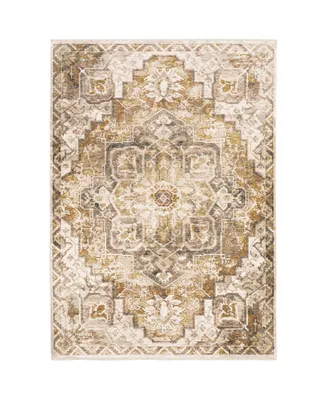 Oriental Weavers Maharaja 661C Gold and Ivory 6'7" x 9'6" Area Rug