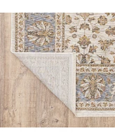 Oriental Weavers Maharaja 5091Z Ivory and Blue 6'7" x 9'6" Area Rug