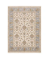 Jhb Designs Kumar Kum08 Ivory and Blue 6'7" x 9'6" Area Rug