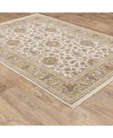 Jhb Designs Kumar Kum08 Ivory and Gold 6'7" x 9'6" Area Rug