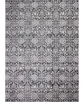 Bb Rugs Plymouth Ply-03 Charcoal 2'6" x 8' Runner Rug