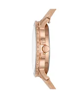 Fossil Women's Izzy Blush Leather Strap Watch 35mm