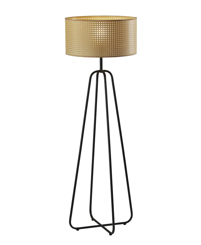 Casey Floor Lamp Black/white/brass - Adesso : Target