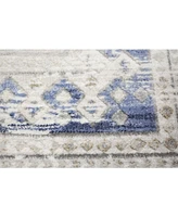 Closeout! Bb Rugs Mesa Mes-05 Ivory, Blue 3'6" x 5'6" Area Rug