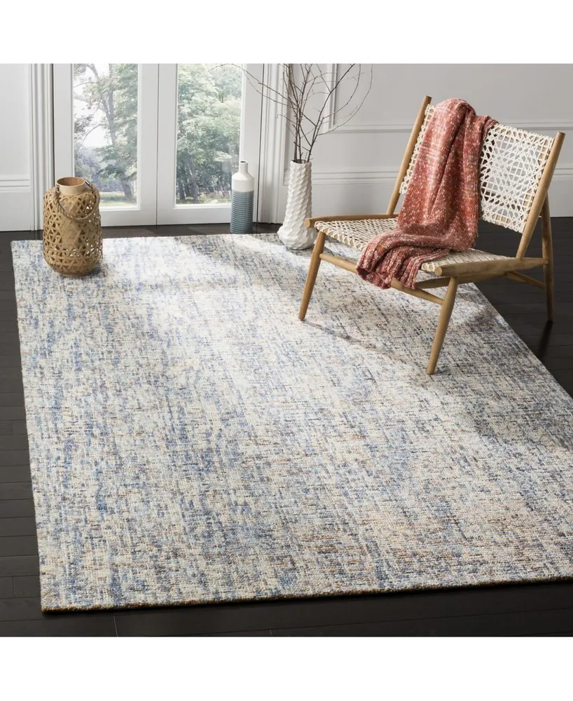 Safavieh Abstract 468 Navy and Rust 5' x 8' Area Rug