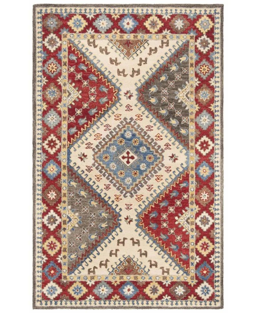 Safavieh Antiquity At507 Red and Ivory 2' x 3' Area Rug