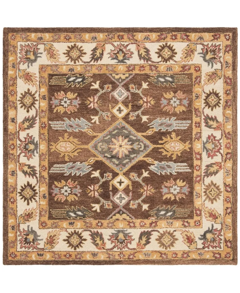 Safavieh Antiquity At502 Tan 6' x 6' Square Area Rug