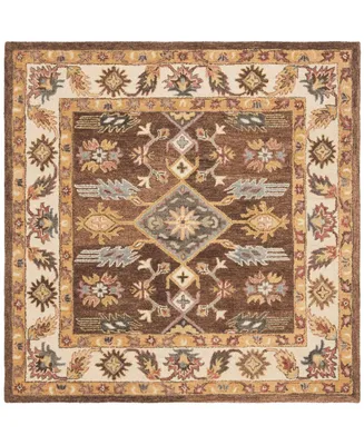 Safavieh Antiquity At502 Tan 6' x 6' Square Area Rug