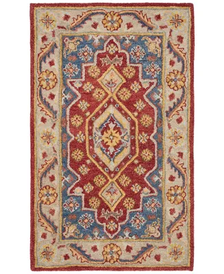 Safavieh Antiquity At503 Red and Blue 2' x 3' Area Rug