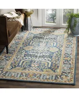 Safavieh Antiquity At64 Navy and Multi 4' x 6' Area Rug