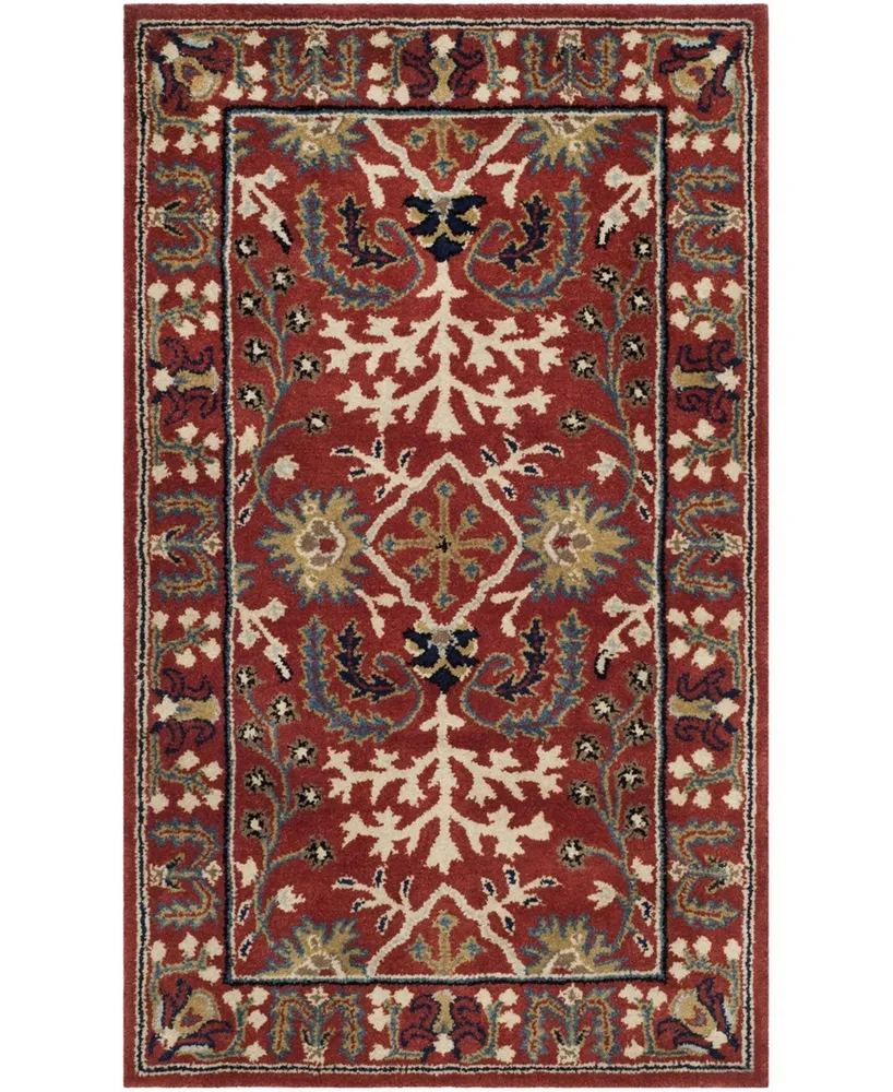 Safavieh Antiquity At64 Red and Multi 4' x 6' Area Rug