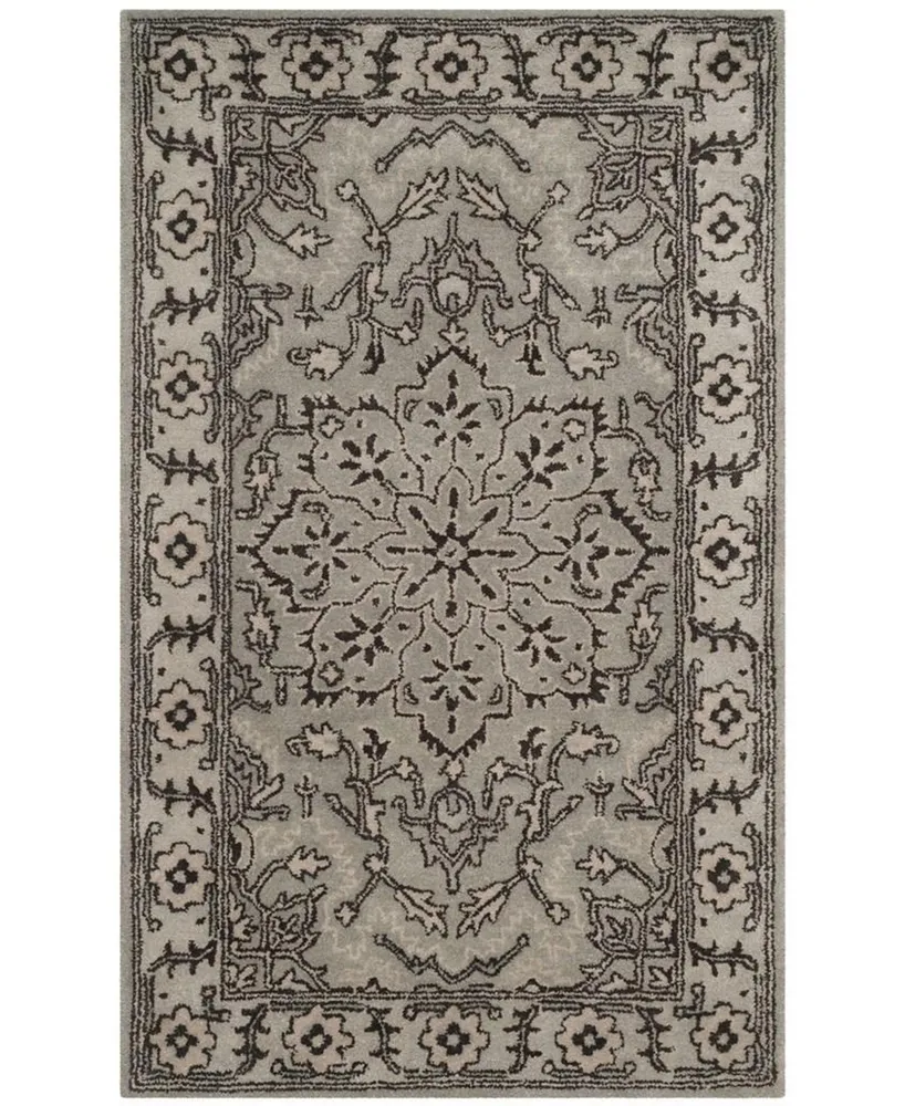 Safavieh Antiquity At58 Gray and Beige 3' x 5' Area Rug