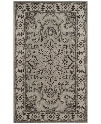 Safavieh Antiquity At58 Gray and Beige 3' x 5' Area Rug