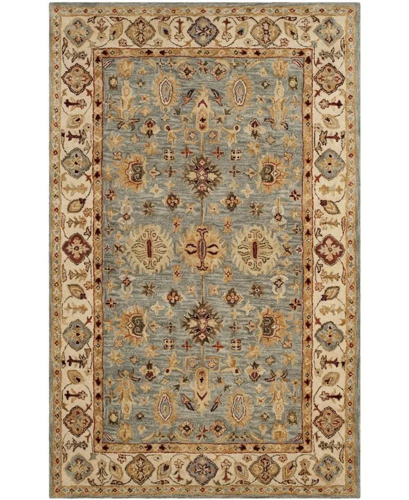 Safavieh Antiquity At847 Blue and Ivory 6' x 9' Area Rug