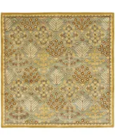 Safavieh Antiquity At613 Mist and Gold 8' x 8' Square Area Rug