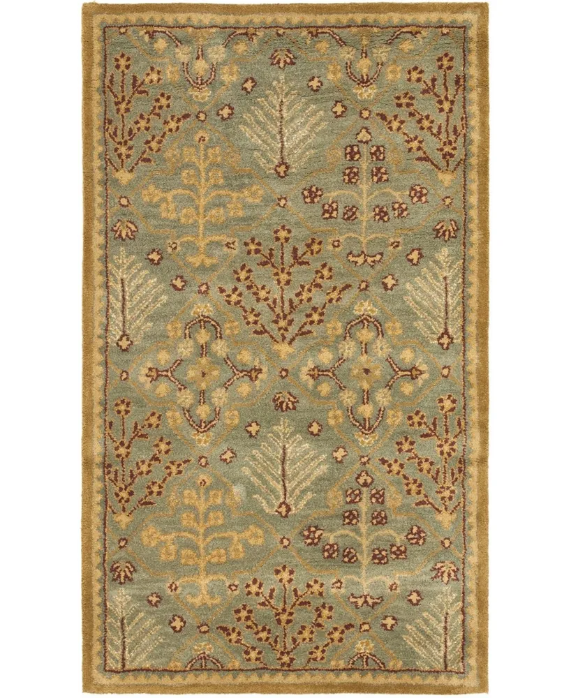 Safavieh Antiquity At613 Mist and Gold 3' x 5' Area Rug