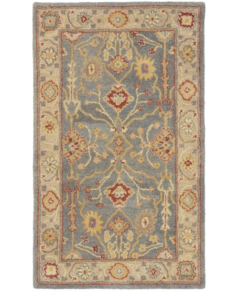 Safavieh Antiquity At314 Blue and Ivory 6' x 9' Area Rug