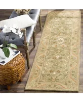 Safavieh Antiquity At52 Olive and Gold 2'3" x 20' Runner Area Rug