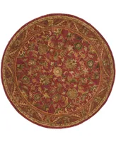 Safavieh Antiquity At52 Red 6' x 6' Round Area Rug