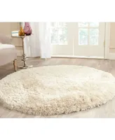 Safavieh Arctic Shag Sg270 Beige 5' x 5' Round Area Rug