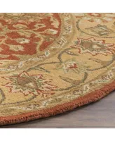 Safavieh Antiquity At249 Rust and Gold 6' x 6' Round Area Rug