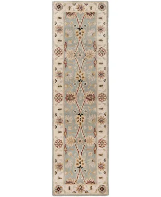 Safavieh Antiquity At249 Mist and Ivory 2'3" x 12' Runner Area Rug