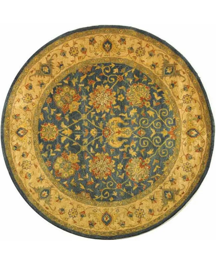 Safavieh Antiquity At21 Blue 6' x 6' Round Area Rug