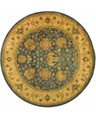 Safavieh Antiquity At21 Blue 6' x 6' Round Area Rug