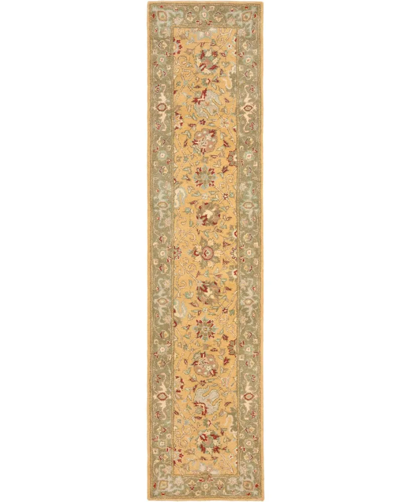 Safavieh Antiquity At21 Gold 2'3" x 10' Runner Area Rug