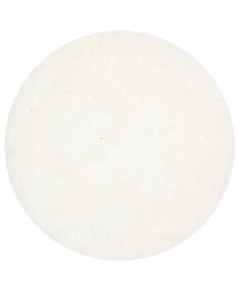 Safavieh Arctic Shag Sg270 Ivory 5' x 5' Round Area Rug