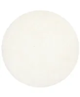 Safavieh Arctic Shag Sg270 Ivory 5' x 5' Round Area Rug