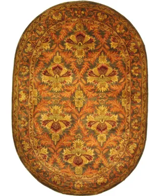 Safavieh Antiquity At54 Sage and Gold 7'6" x 9'6" Oval Area Rug
