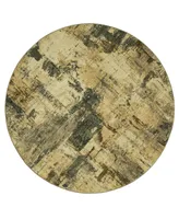 Karastan Elements Treviso Grey 8' x 8' Round Area Rug