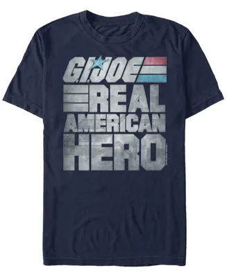 Fifth Sun Men's G.i.Joe Real American Hero Text Short Sleeve T-Shirt