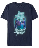 Fifth Sun Men's Stranger Things Scoops Troop Portrait Short Sleeve T-Shirt