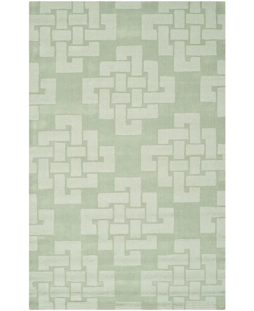 Martha Stewart Collection Knot MSR4950B Teal 8' x 10' Area Rug