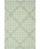 Martha Stewart Collection Knot MSR4950B Teal 8' x 10' Area Rug